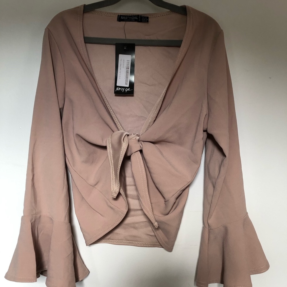Nasty gal front tie crop